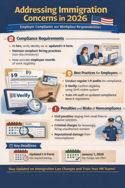 Addressing Immigration Concerns in 2026: Employer Compliance and Workplace Responsibilities
