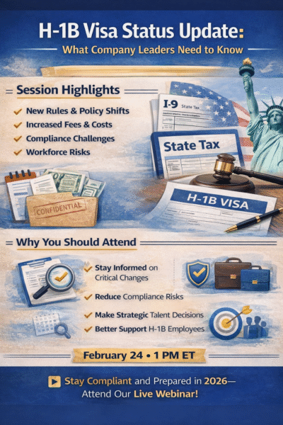 Navigating H-1B Visa Changes in 2026: What Employers Need to Know about Policy, Fees, and Compliance Risks